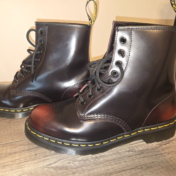 Dr. Martens Shoes - 👢 Dr. Martens Vegan 1460 Cherry Red Boots Size 10👢